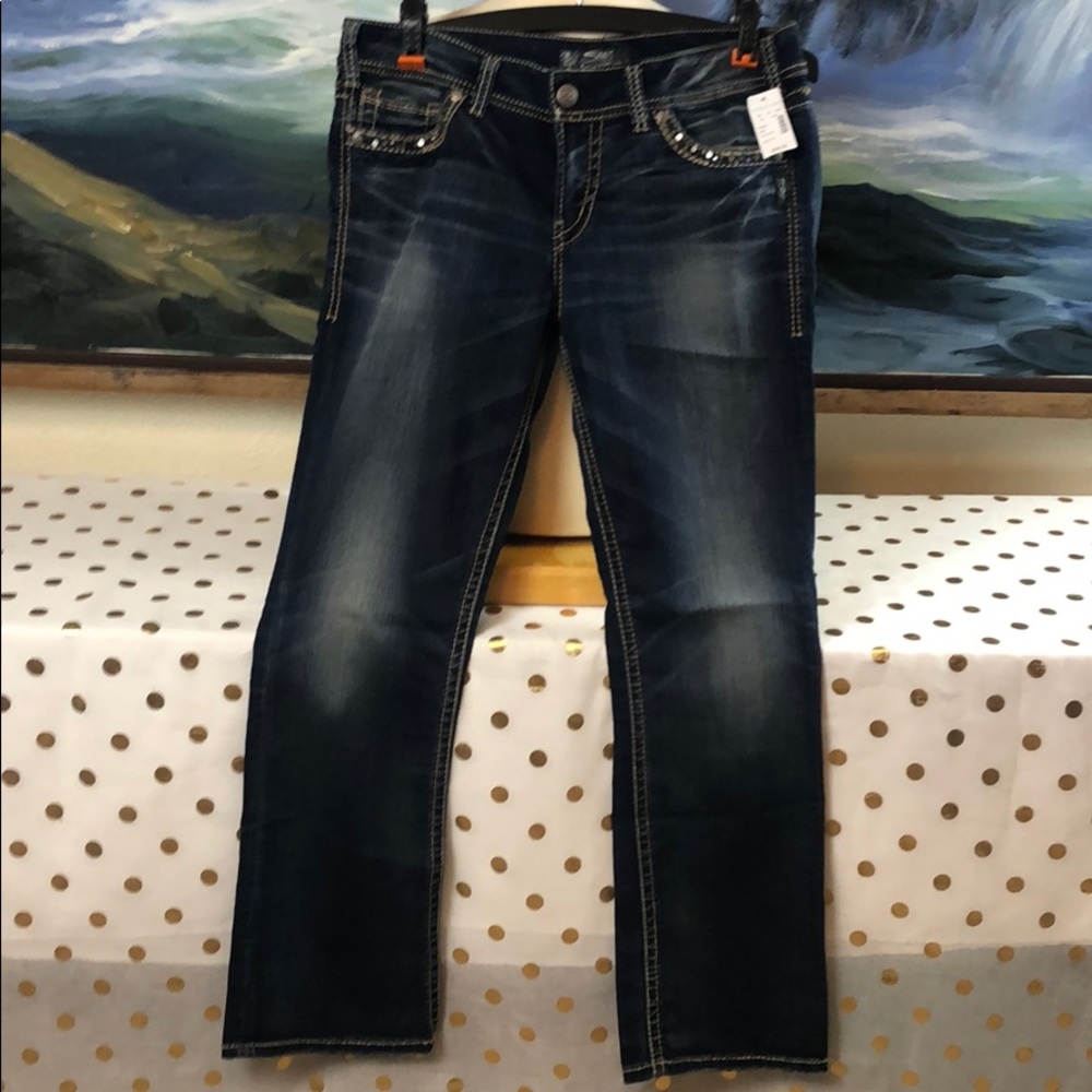 NWT silver suki slim boot denim jeans